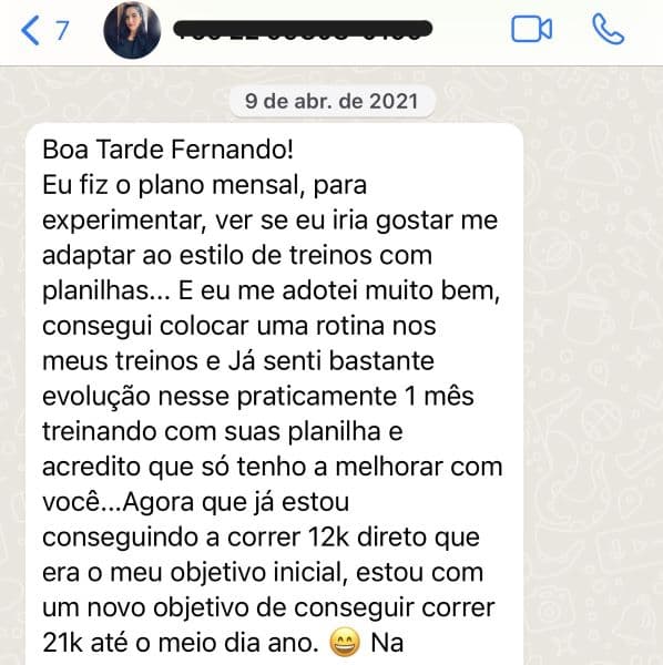 Depoimento - De 0 a 12km no primeiro mês