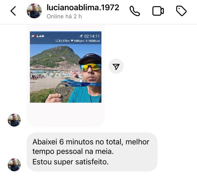 Depoimento Luciano - Recorde Pessoal na Meia Maratona