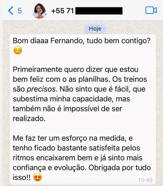 Depoimento - Treinos Precisos e Confiança