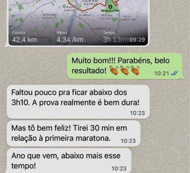 Depoimento - Maratona em 3h13