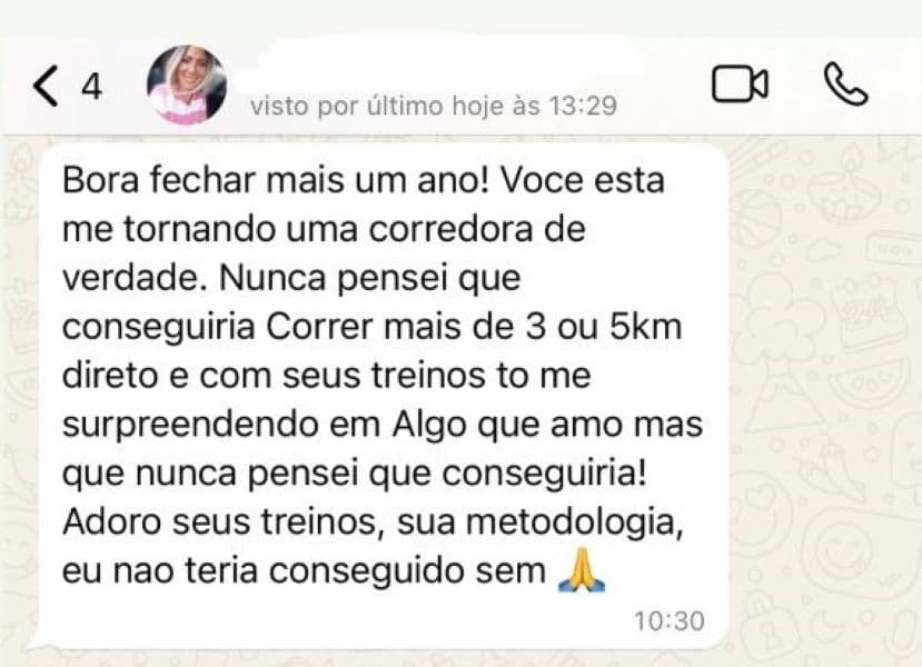 Depoimento de aluna - De 3km para Corredora de Verdade