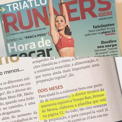 Fernando Moura na revista Runner's World